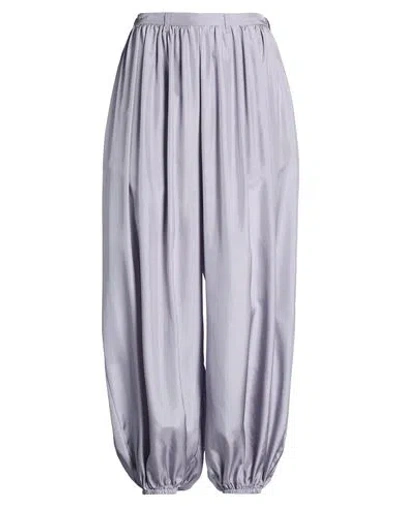 Jucca Woman Pants Grey Size 4 Silk In Gray