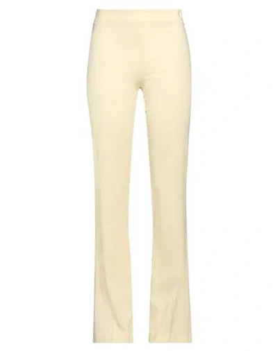 Jucca Woman Pants Ivory Size 10 Viscose, Elastane In White