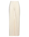 Jucca Woman Pants Ivory Size 6 Viscose, Elastane In Neutral