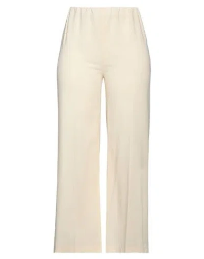 Jucca Woman Pants Ivory Size 8 Viscose, Elastane In White