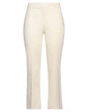 Jucca Woman Pants Beige Size 12 Viscose, Polyamide, Elastane In White