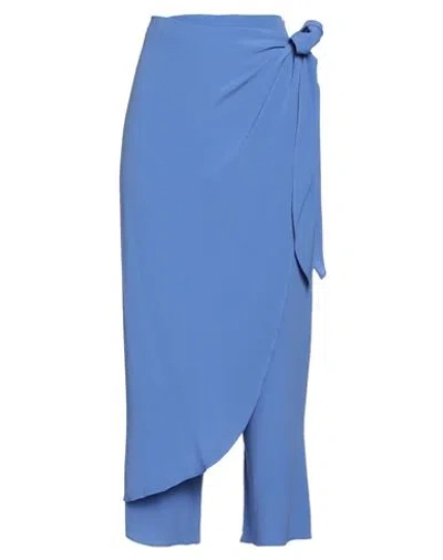 Jucca Woman Pants Light Blue Size 4 Acetate, Silk