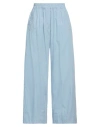 Jucca Woman Pants Light Blue Size 8 Cotton In Blue