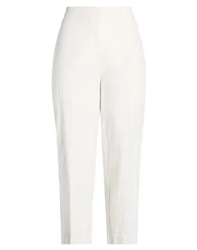 Jucca Woman Pants Light Grey Size 8 Cotton In White