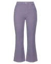 Jucca Woman Pants Lilac Size 6 Cotton, Elastane In Purple