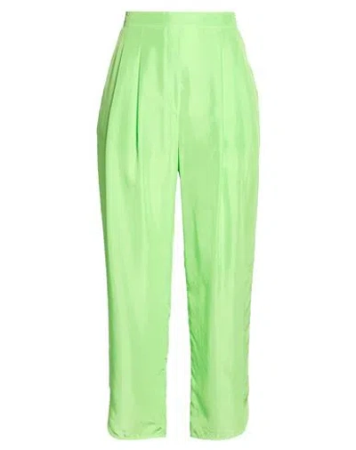 Jucca Woman Pants Lime Green Size 6 Silk