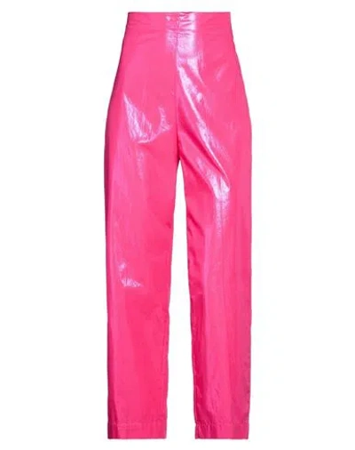 Jucca Woman Pants Magenta Size 2 Cotton