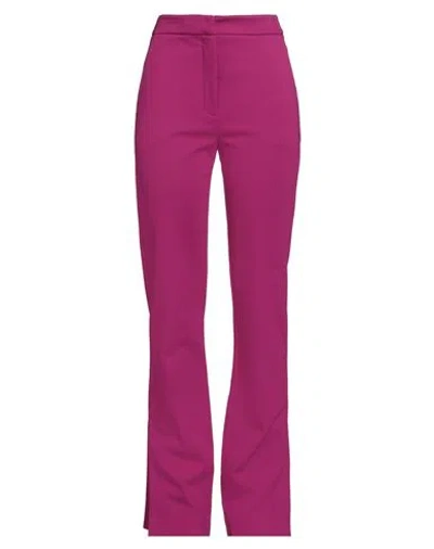 Jucca Woman Pants Magenta Size 6 Viscose, Polyamide, Elastane In Pink
