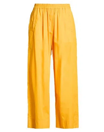 Jucca Woman Pants Mandarin Size 8 Cotton In Orange