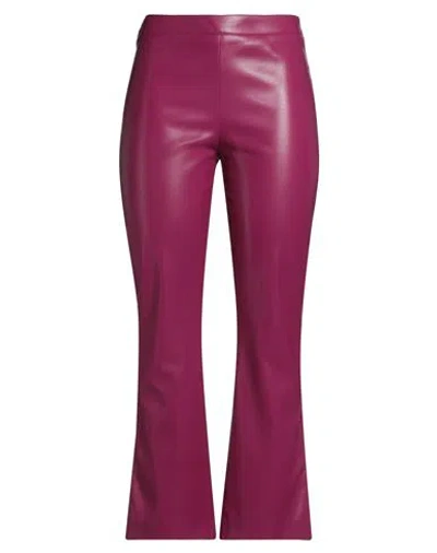 Jucca Woman Pants Mauve Size 10 Polyester, Polyurethane