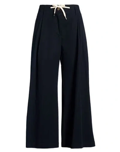 Jucca Woman Pants Navy Size 6 Cotton In Blue