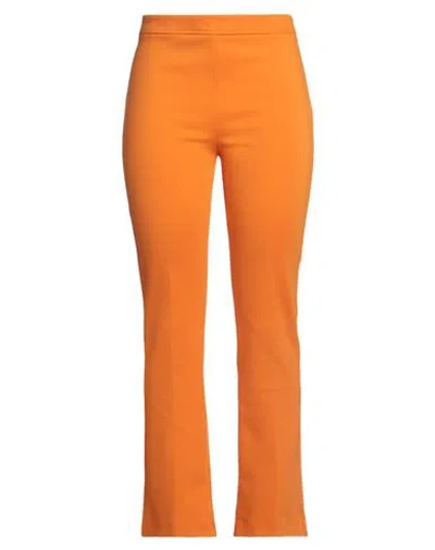Jucca Woman Pants Orange Size 12 Viscose, Polyamide, Elastane