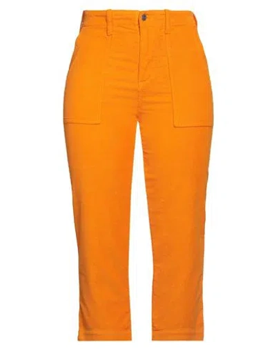 Jucca Woman Pants Orange Size 6 Cotton, Elastane