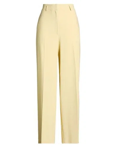 Jucca Woman Pants Pastel Yellow Size 8 Viscose, Polyester, Elastane