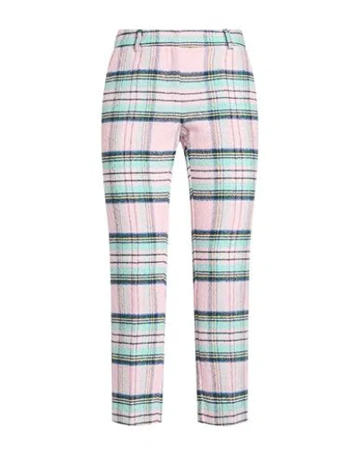Jucca Woman Pants Pink Size 10 Cotton, Polyester, Linen In Burgundy