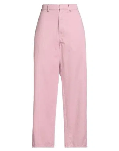 Jucca Woman Pants Pink Size 8 Cotton