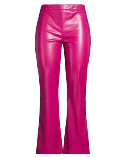 Jucca Woman Pants Plum Size 4 Polyester, Polyurethane In Purple