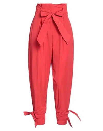 Jucca Woman Pants Red Size 2 Polyamide, Cotton