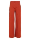 Jucca Woman Pants Rust Size 6 Viscose, Polyamide, Elastane In Red