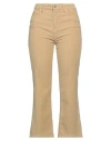 Jucca Woman Pants Sand Size 10 Cotton, Elastane In Beige
