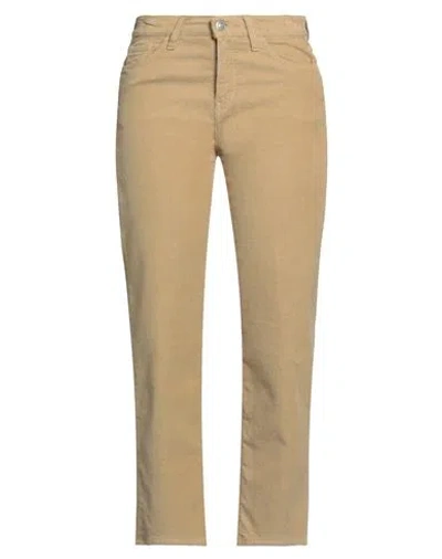 Jucca Woman Pants Sand Size 10 Cotton, Elastane In Beige
