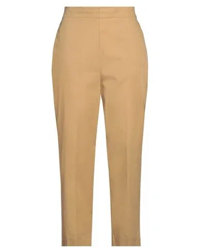 Jucca Woman Pants Sand Size 10 Cotton In Beige