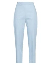 Jucca Woman Pants Sky Blue Size 10 Cotton