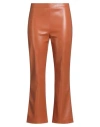 Jucca Woman Pants Tan Size 6 Polyester, Polyurethane In Brown