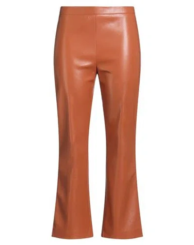Jucca Woman Pants Tan Size 6 Polyester, Polyurethane In Brown