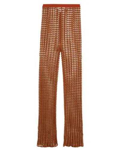 Jucca Woman Pants Tan Size M Cotton In Brown