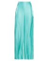Jucca Woman Pants Turquoise Size 6 Polyester In Blue