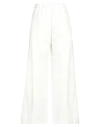 Jucca Woman Pants White Size 4 Viscose, Elastane