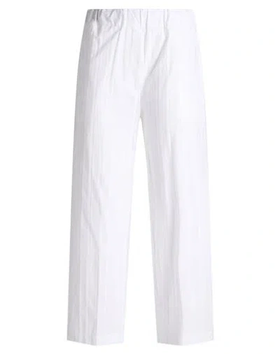 Jucca Woman Pants White Size 6 Cotton