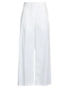 Jucca Woman Pants White Size 10 Cotton