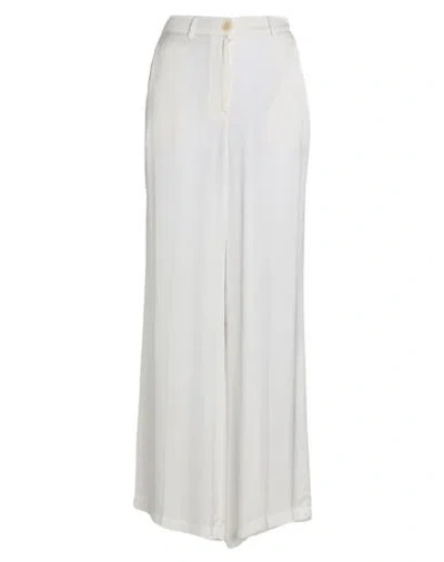 Jucca Woman Pants White Size 6 Viscose