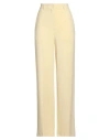 Jucca Woman Pants Yellow Size 8 Viscose, Polyester, Elastane