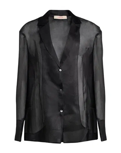 Jucca Woman Shirt Black Size 8 Silk