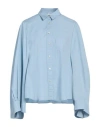 Jucca Woman Shirt Light Blue Size 6 Cotton