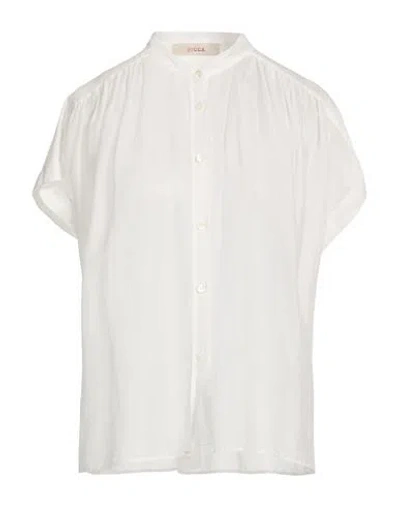 Jucca Woman Shirt White Size 8 Cotton, Silk