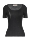 Jucca Woman Sweater Black Size L Cotton In Black