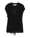 Jucca Woman Sweater Black Size M Mohair Wool, Wool, Polyester In Black