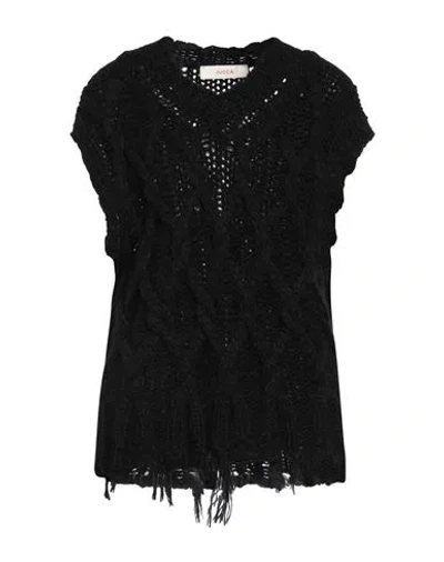 Jucca Woman Sweater Black Size M Mohair Wool, Wool, Polyester
