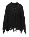 Jucca Woman Sweater Black Size S Mohair Wool, Wool, Polyester In Black
