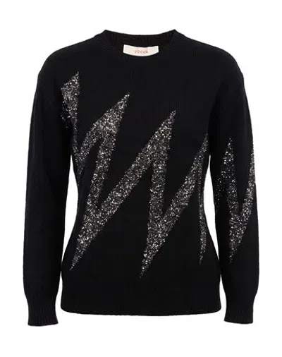 Jucca Woman Sweater Black Size S Wool, Polyamide, Polyester