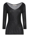 Jucca Woman Sweater Black Size Xl Viscose, Polyester