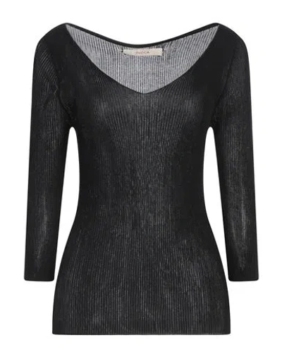 Jucca Woman Sweater Black Size Xl Viscose, Polyester