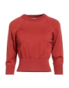 Jucca Woman Sweater Brick Size Xl Virgin Wool