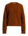 Jucca Woman Sweater Brown Size M Virgin Wool In Brown