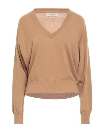 Jucca Woman Sweater Camel Size M Cashmere In Sand