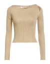 Jucca Woman Sweater Gold Size S Viscose, Metallic Fiber